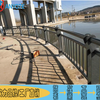 農(nóng)場河道仿木護欄 清遠新農(nóng)村景觀護欄 肇慶橋梁不銹鋼欄桿定制