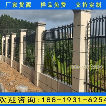 江門項目部圍墻護欄現貨 三橫梁帶花